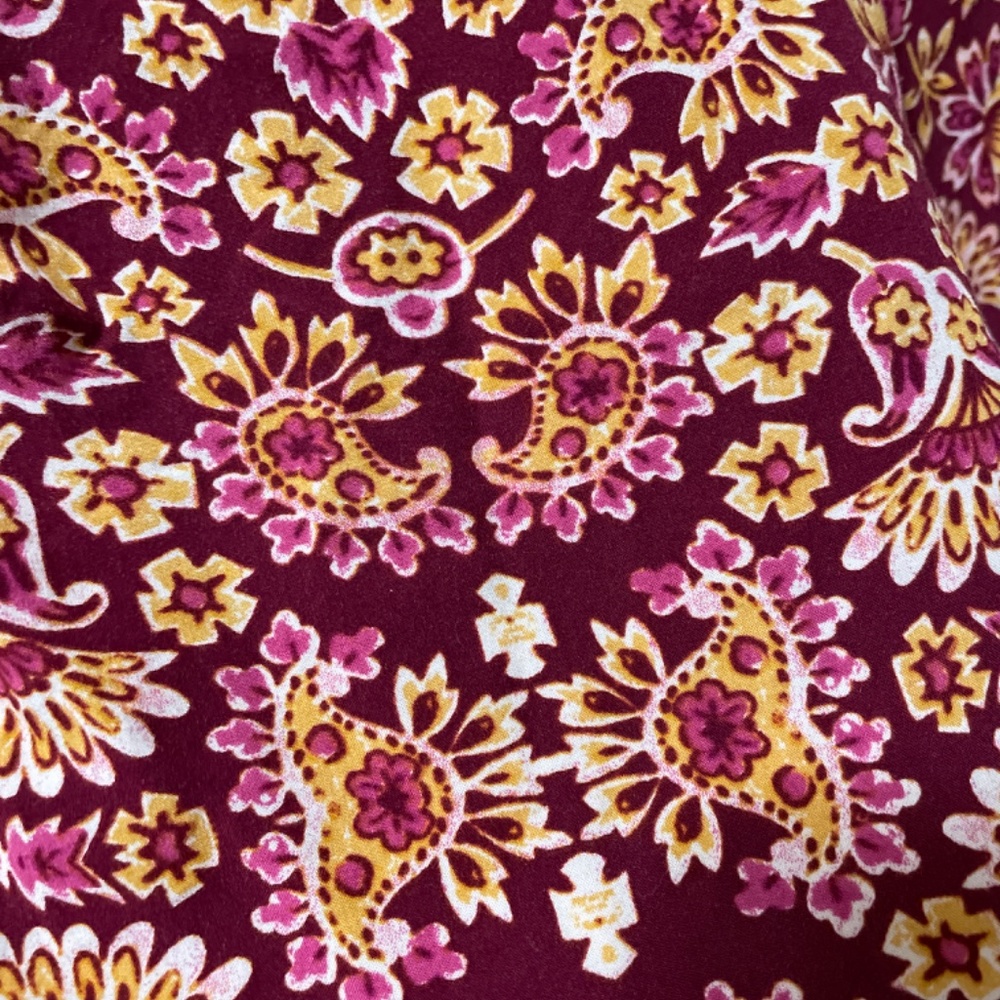 Women 1X Beautiful Folk Paisley Peasant Blouse - 25 inches from pit to pit and 2 - Picture 4 of 5